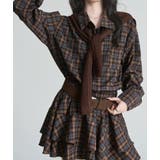 チェック柄 ティアードワンピース | Bifrost | 詳細画像14 