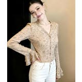 アンティークフラワー フリルカフス ブラウス | Bifrost | 詳細画像3 