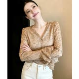 アンティークフラワー フリルカフス ブラウス | Bifrost | 詳細画像4 