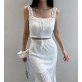 レースクロシェ キャミ ロングスカート セット | Bifrost | 詳細画像8 