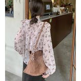 パフスリーブ 花柄 チョーカー付きトップス | Bifrost | 詳細画像7 