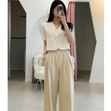 リボンタイ クロップドトップス | Bifrost | 詳細画像1 