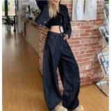 クロップド デニムジャケット ワイドパンツ セットアップ | Bifrost | 詳細画像7 