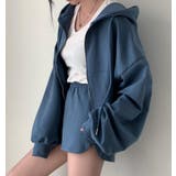 ジップアップ パーカー ショートパンツ セット | Bifrost | 詳細画像2