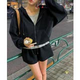 ジップアップ ニットパーカー ショートパンツ セット | Bifrost | 詳細画像1