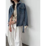 ベルト付き デニムジャケット | Bifrost | 詳細画像1 