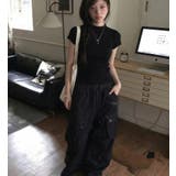 ブラック | ハイネック メッシュ切り替え リブニット | Bifrost