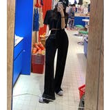 クロップド T スリット入りワイドパンツ セットアップ カジュアル | Bifrost | 詳細画像4