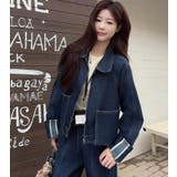 ジップアップ ジャケット ワイドパンツ デニムセットアップ | Bifrost | 詳細画像4 