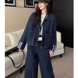 ジップアップ ジャケット ワイドパンツ デニムセットアップ | Bifrost | 詳細画像9 