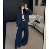 ジップアップ ジャケット ワイドパンツ デニムセットアップ | Bifrost | 詳細画像10 