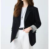 ブラック | レースカフス ダブルブレスト テーラードジャケット | Bifrost