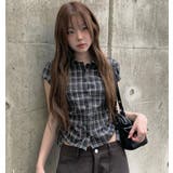 ギンガムチェック サイドドロースト ショートシャツ | Bifrost | 詳細画像7 