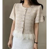 ツイード フリル ショートジャケット | Bifrost | 詳細画像1 