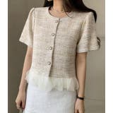 ツイード フリル ショートジャケット | Bifrost | 詳細画像3 