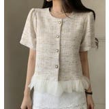 ツイード フリル ショートジャケット | Bifrost | 詳細画像4 