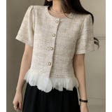 ツイード フリル ショートジャケット | Bifrost | 詳細画像5 