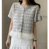 ツイード フリル ショートジャケット | Bifrost | 詳細画像7 