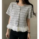 ツイード フリル ショートジャケット | Bifrost | 詳細画像9 