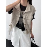 スタンドカラー ワークポケット ドローストベスト | Bifrost | 詳細画像3 