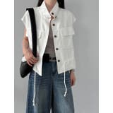 スタンドカラー ワークポケット ドローストベスト | Bifrost | 詳細画像6 