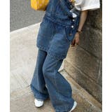 オーバーオール レイヤード デニムパンツ | Bifrost | 詳細画像3 