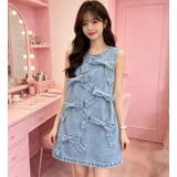 ノースリーブ リボン付きデニムワンピース | Bifrost | 詳細画像5