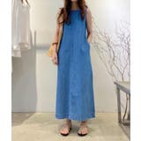 ノースリーブ 丸首 ゆったり デニム マキシワンピース | Bifrost | 詳細画像4