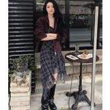 チェック柄 キャミソール アンバランス ヘム ワンピース タイト | Bifrost | 詳細画像6