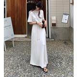 クロップド半袖トップス × ウエスト紐付きマキシスカート セットアップ | Bifrost | 詳細画像10