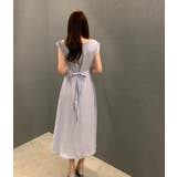 コクーンネック タックデザイン フレアミディワンピース | Bifrost | 詳細画像14