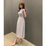 コクーンネック タックデザイン フレアミディワンピース | Bifrost | 詳細画像17