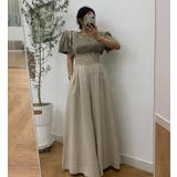 ウエストギャザー コンビネーション ワイドレッグオールインワン | Bifrost | 詳細画像9 