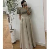 ウエストギャザー コンビネーション ワイドレッグオールインワン | Bifrost | 詳細画像10 