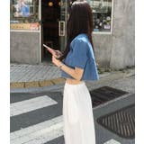 丸首 半袖 クロップドデニムブラウス | Bifrost | 詳細画像7 