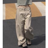 バックポケット付き サイドスリット ワイドデニムパンツ | Bifrost | 詳細画像3 