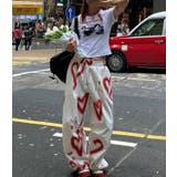 ハートプリント ワイドパンツ | Bifrost | 詳細画像1