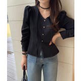ブラック | ブラウス【韓国ファッション】 | Bifrost