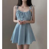 ライトブルー | キャミワンピース【韓国ファッション】 | Bifrost