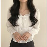 ホワイト | ブラウス【韓国ファッション】 | Bifrost