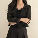 ブラック | ブラウス【韓国ファッション】 | Bifrost