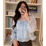 ブルー | ブラウス【韓国ファッション】 | Bifrost