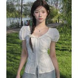 ホワイト | ブラウス【韓国ファッション】 | Bifrost