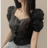 ブラック | ブラウス【韓国ファッション】 | Bifrost
