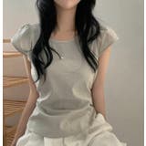 グレー | ブラウス【韓国ファッション】 | Bifrost