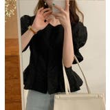 ブラック | ブラウス【韓国ファッション】 | Bifrost