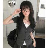 グレー | Tシャツ【韓国ファッション】 | Bifrost
