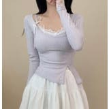 パープル | 2枚セットニットセーター【韓国ファッション】 | Bifrost
