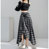 タイアップデザイン × 不規則ヘム グリッドスカート、個性的ファッションを演出 | Bifrost | 詳細画像13 