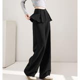 フェイクツーピースデザイン プリーツアクセントワイドパンツ | Bifrost | 詳細画像22 